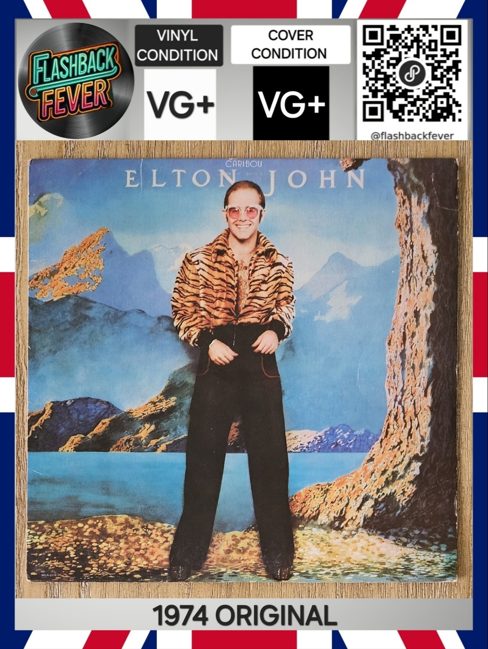 ELTON JOHN•Caribou•1974 US (#MCA-2116) Pinckneyville Pressing